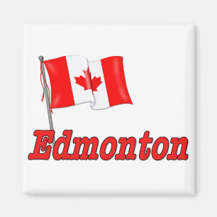 Canada Flag - Edmonton Magnet