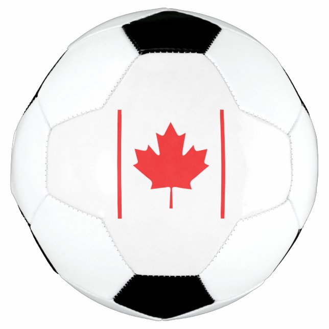 Canada Flag Emblem Soccer Ball (Front)