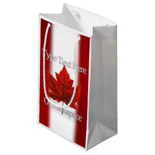 Canada Flag Favour Bags Personalized Canada Bags