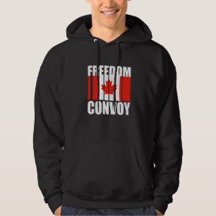 Canada Flag Freedom Convoy 2022 Canadian Trucker M Hoodie