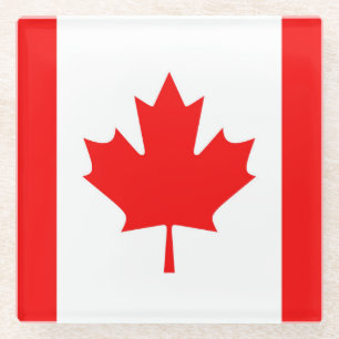 Canada Flag Glass Coaster