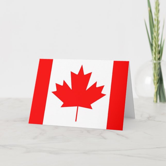 Canada flag, Happy Canada Day Card (Front)