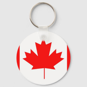 Canada flag, Happy Canada Day Keychain