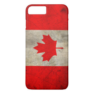 Canada Flag in Grunge iPhone 8 Plus/7 Plus Case