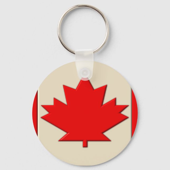 Canada Flag Keychain (Front)