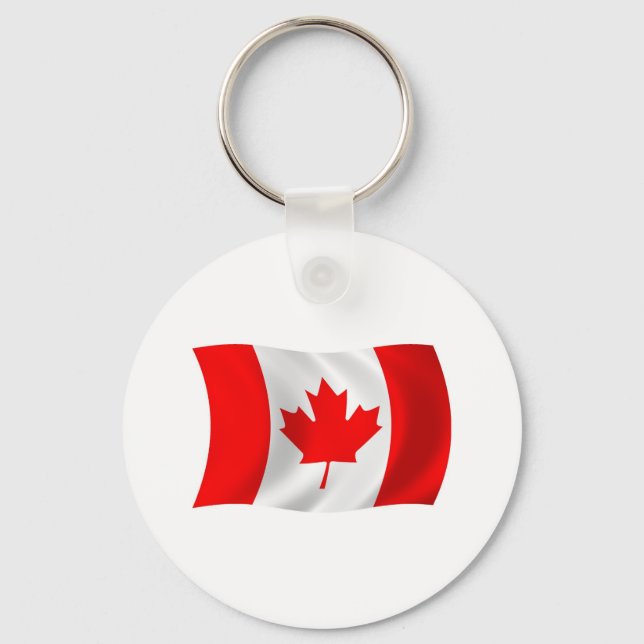Canada Flag Keychain (Front)