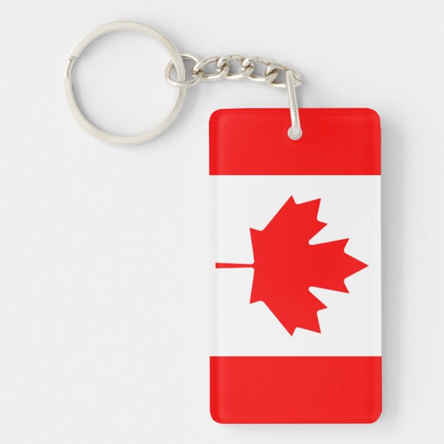 Canada Flag Keychain (Front)