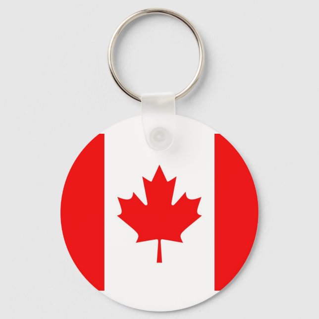 Canada Flag Keychain (Front)