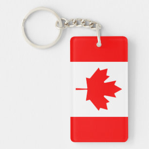 Canada flag keychain