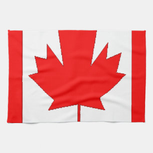 Canada flag kitchen towel
