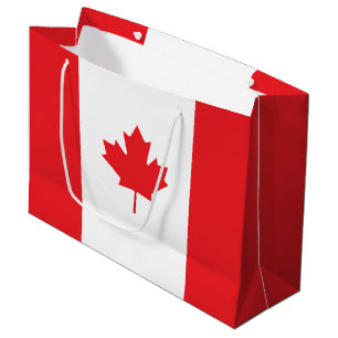 Canada flag large gift bag