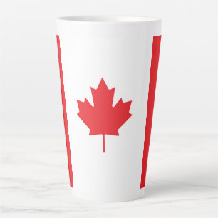 Canada flag latte mug