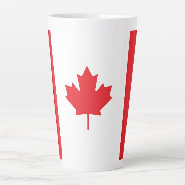 Canada flag latte mug (Front)
