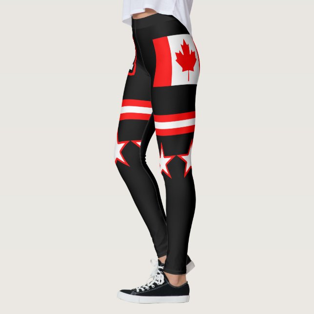 Canada Flag Leggings (Left)