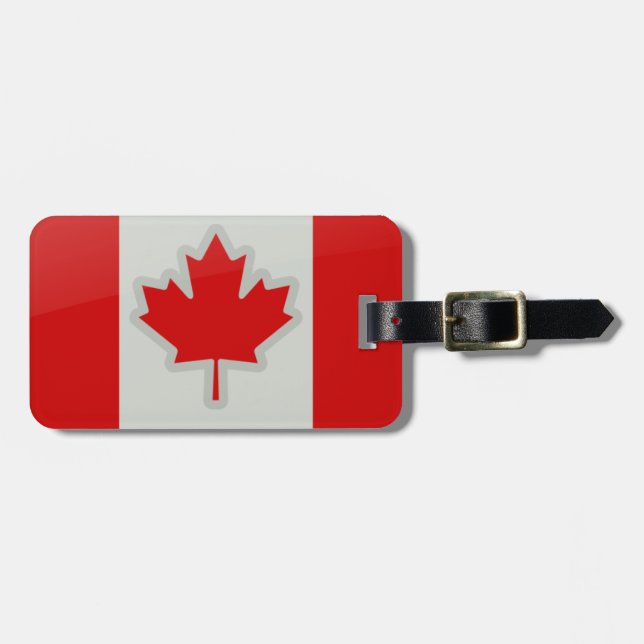 Canada flag - luggage tag (Front Horizontal)