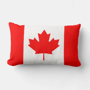 Canada flag lumbar pillow