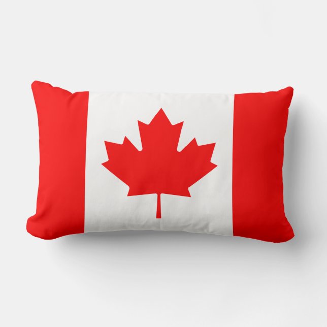 Canada flag lumbar pillow (Front)