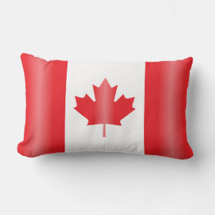Canada flag lumbar pillow