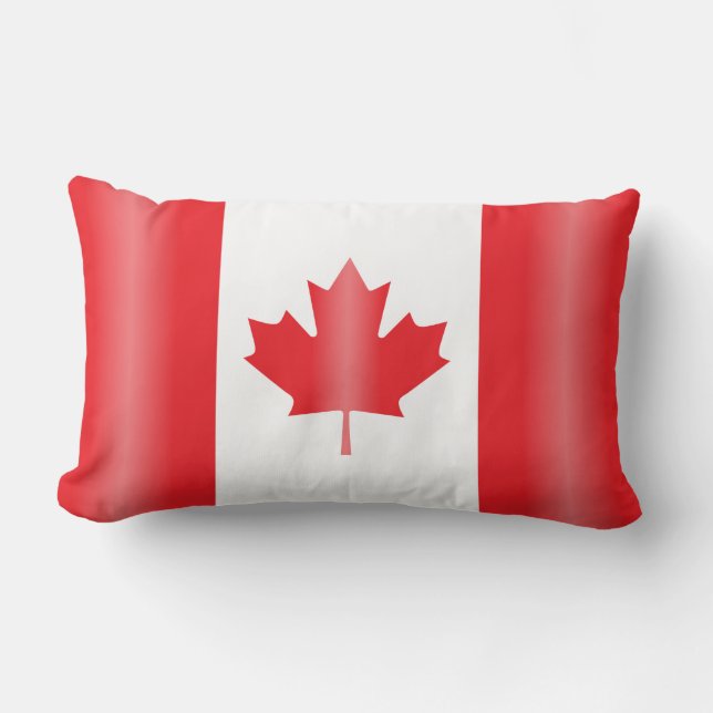 Canada flag lumbar pillow (Front)