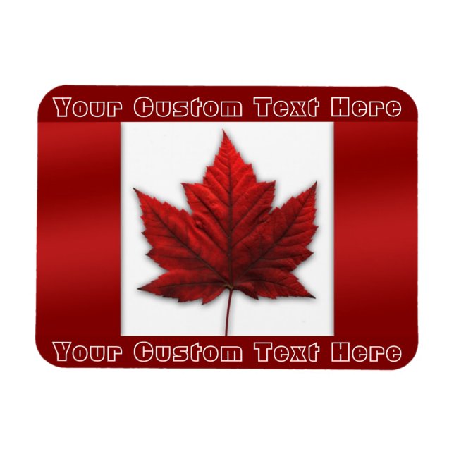 Canada Flag Magnet Canada Personalized Magnet (Horizontal)