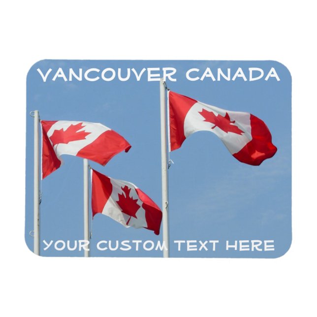 Canada Flag Magnet Canada Personalized Magnet (Horizontal)