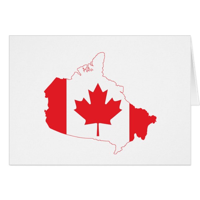 Canada Flag Map (Front Horizontal)
