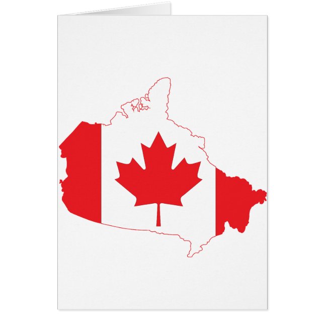 Canada Flag Map (Front)