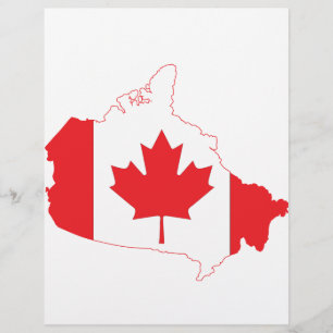 Canada Flag Map Flyer