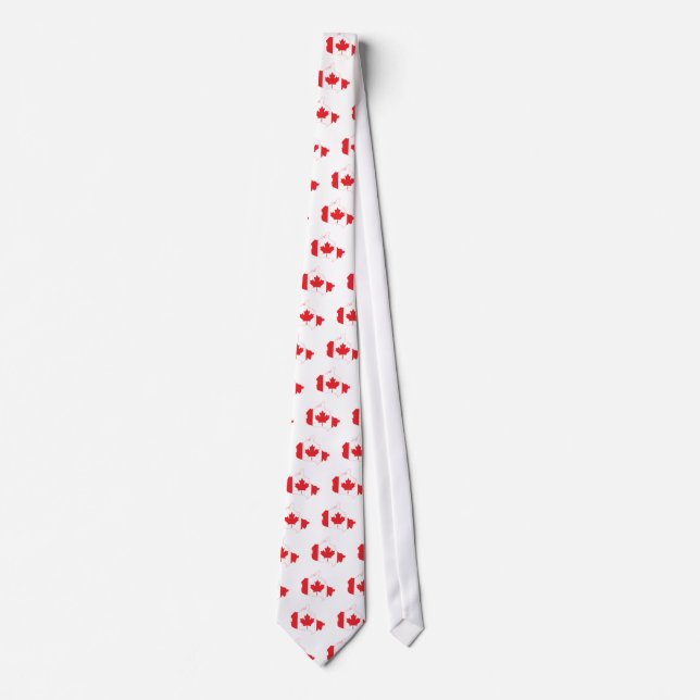 Canada Flag Map Tie (Front)