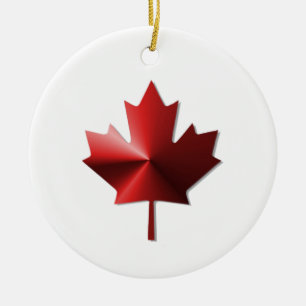 Canada Flag Maple Leaf Ornament