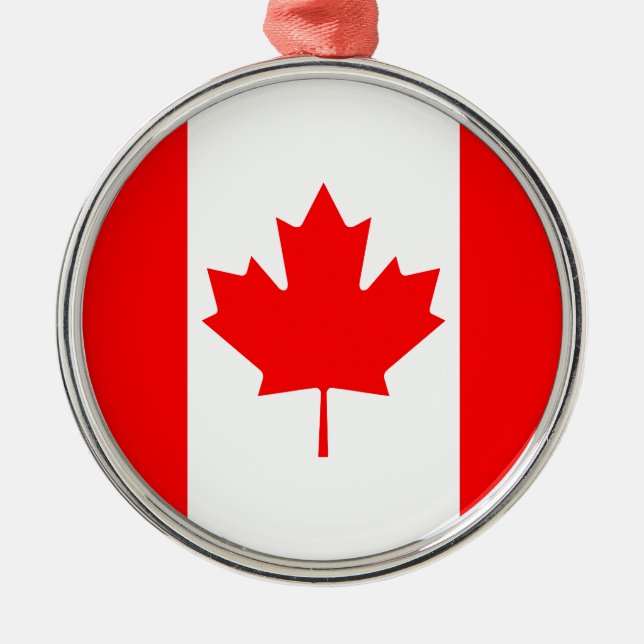 Canada Flag Metal Ornament (Front)