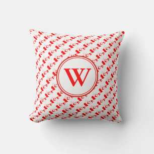 CANADA Flag Monogram Throw Pillow
