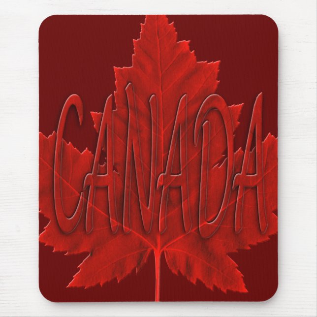 Canada Flag Mousepad Canada Maple Leaf Mousepad (Front)