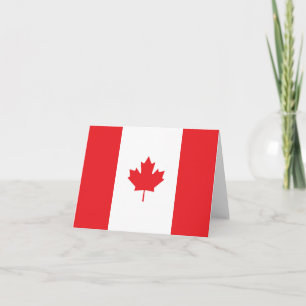 Canada flag note card