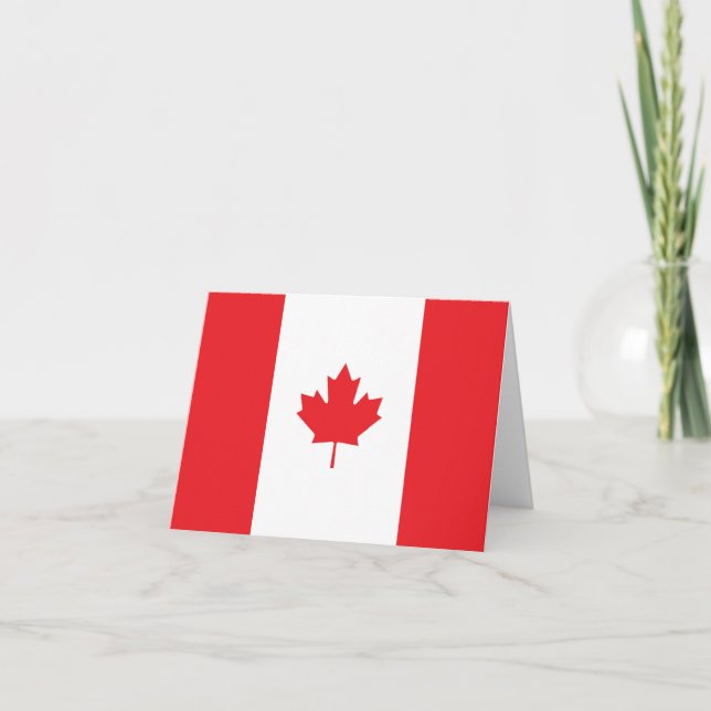 Canada flag note card (Front)