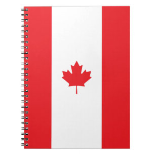 Canada flag notebook