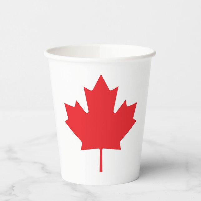 Canada flag paper cups (Left)