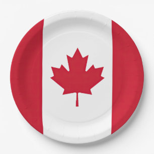Canada Flag Paper Plate