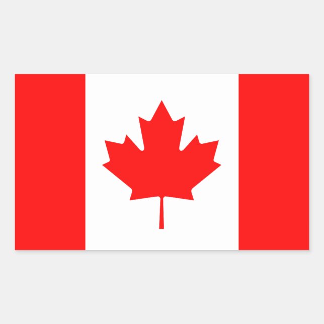 Canada flag patriotic sticker (Front)