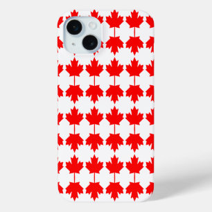 Canada flag pattern iPhone 15 mini case