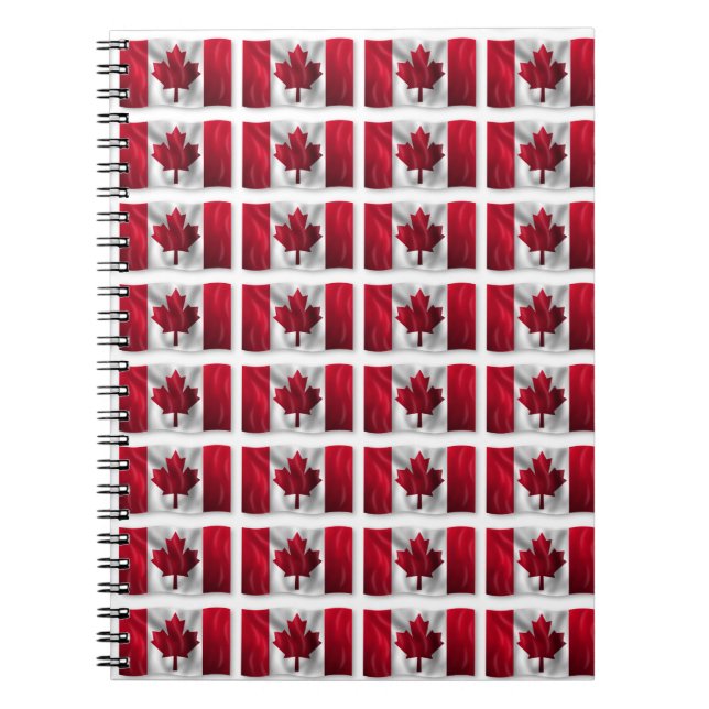 Canada flag pattern notebook (Front)