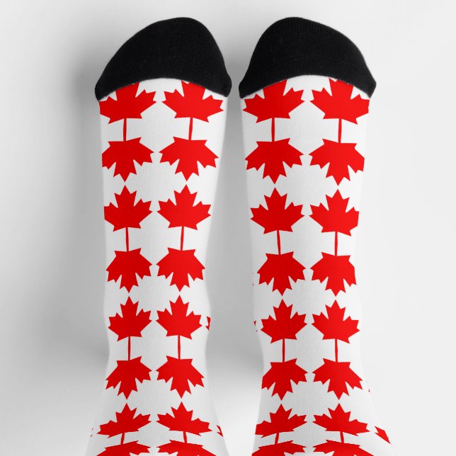Canada flag pattern socks (Top)