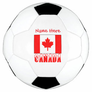 Canada Flag Personalized Soccer Ball