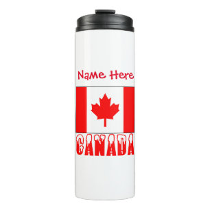 Canada Flag Personalized Thermal Tumbler