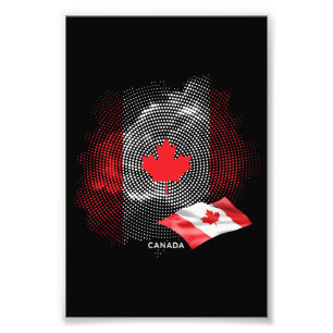 Canada flag photo print