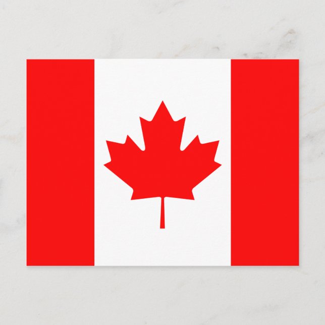 Canada Flag Postcard (Front)