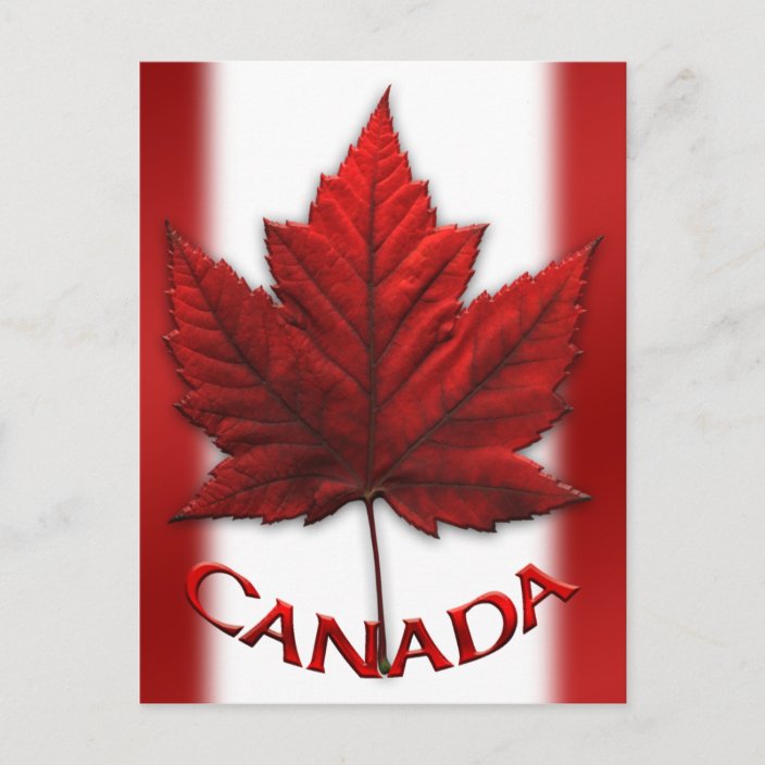 Canada Flag Postcards Canadian Souvenir Postcards | Zazzle