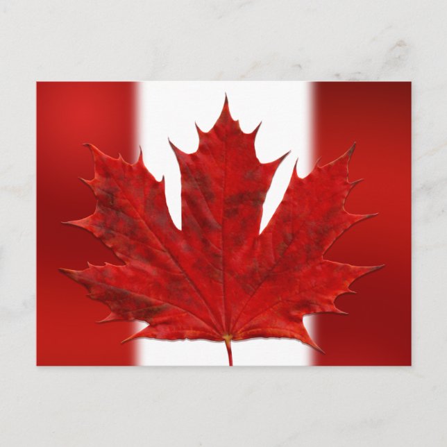 Canada Flag Postcards Canadian Souvenir Postcards (Front)