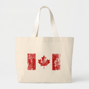 Canada Flag Pride Large Tote Bag