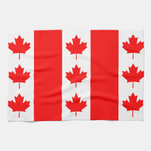 Canada Flag Proudly Canadian Oh Canada! Nation Kitchen Towel